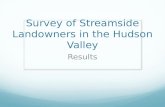 Survey of Streamside Landowners in the Hudson Valley