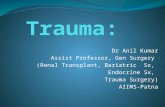 Trauma Management PPT for MBBS Students by Dr Anil Kumar,AIIMS-Patna