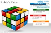 Rubiks cubes building blocks stacked powerpoint presentation slides.