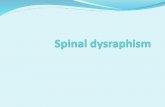 Spinal dysraphism