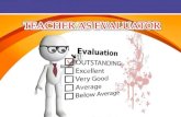 Teacher as evaluator