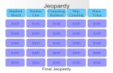 Math unit 1 jeopardy review