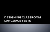 Designing language test