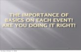 The Importance Of Basics On Each Event! - Tammy Biggs