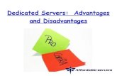 Dedicated servers  advantages and disadvantages by affordable servers.