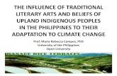 The influence of traditional literary arts and beliefs of upland indigenous peoples in the philippines to their adaptation to climate change