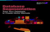 Tune Your Database to Create Niche Markets with Database Segmentation