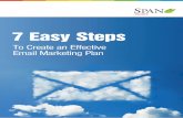 7 easy steps to create an effective email marketing plan