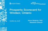 Prosperity Scorecard for Windsor, Ontario