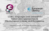 Links, languages and semantics: linked data approaches in The European Library and Europeana