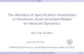 The Wonders of Specification Possibilities of Stochastic Actor-Oriented Models for Network Dynamics