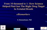 From 10 thousand to 1: How Science Helped Find Just The Right Drug Target In Exhaled Breath