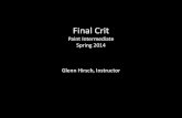 Painting Intermediate-Final Crit 2014-Glenn Hirsch, Instructor