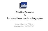Radio France et Innovation technologique
