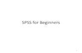 Spss beginners