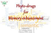 Phytodrugs for Memory enhancement