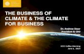 The Business of Climate & The Climate for Business