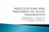 Acute pancreatitis investigations and treatment
