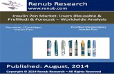 Insulin Pen Market, Users (Reusable & Prefilled) & Forecast – Worldwide Analysis