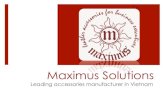 Maximus Solutions 2014