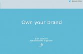 Own your brand - Lessons on personal branding