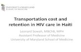 Transportation cost and retention in hiv care in rural Haiti