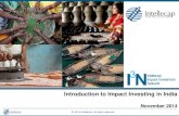 Introduction to Impact Investing in India By Intellecap