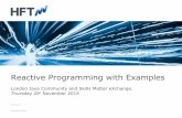 Reactive programming with examples