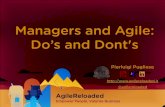 Managers and agile - do's and dont's