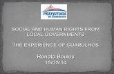 「Social and Human Rights from Local Governments : The Experience of Guarulhos」- Renata C. BOULOS