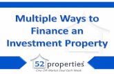 Multiple Ways to Finance an Investment Property