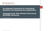 Forecasting, Markdown and Replenishment Optimization: An Integrated Framework for