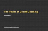 The Power of Social Listening