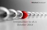 MarketDeveloper V5.1 introduction