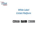 White Label Cricket Platform