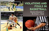 Violations and fouls in basketball