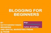 Blogging Made Easy - Tips For Effective Blogging