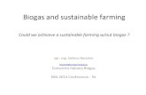 Biogas industry as a part of sustainable farming - Dr. Stefano Bozzetto