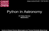 Python in Astronomy