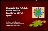 RACE Public Servant Excellence at Full Speed