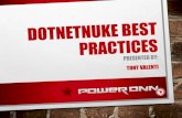 DotNetNuke Best Practices for Creating and Hosting DNN Websites