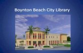 Boynton beach city library archive presentation