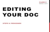 Editing your Doc