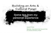 Building an Arts and Cultural Panel
