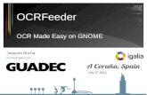 OCRFeeder - OCR made easy on GNOME (GUADEC 2012)