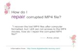 How Do I Repair Corrupted Mp4 File