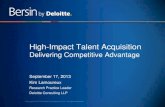 High-Impact Talent Acquisition: Delivering Competitive Advantage