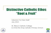 Distinctive Catholic Ethos   July 2014
