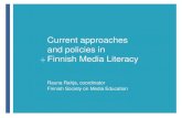 Current approaches and policies in Finnish Media Literacy
