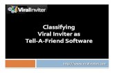 Classifying Viral Inviter As Tell A Friend Software